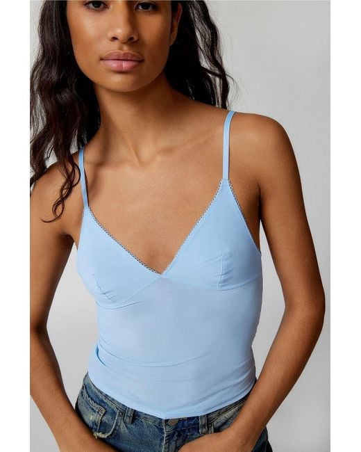 Out From Under Blue Je T'aime Stretch Cami Top