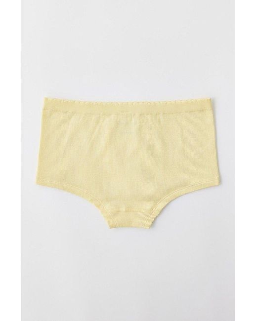 Out From Under Yellow Seamless Boyshort Undie