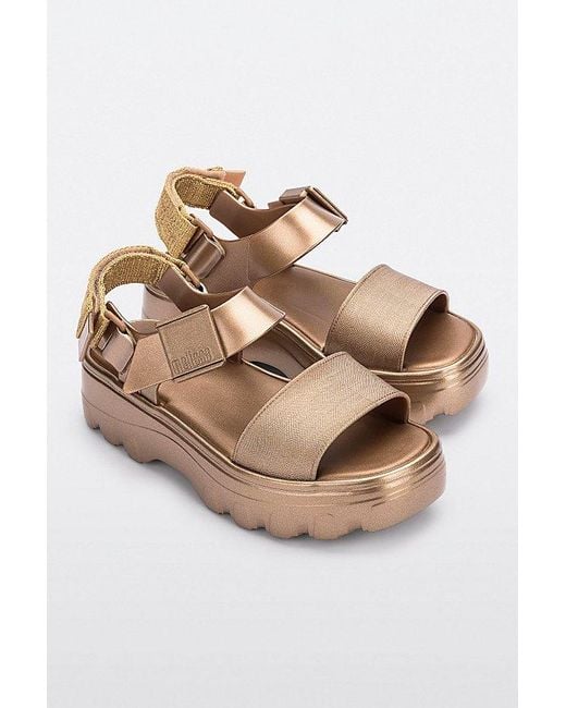 Melissa Natural Kick Off Jelly Platform Sandal