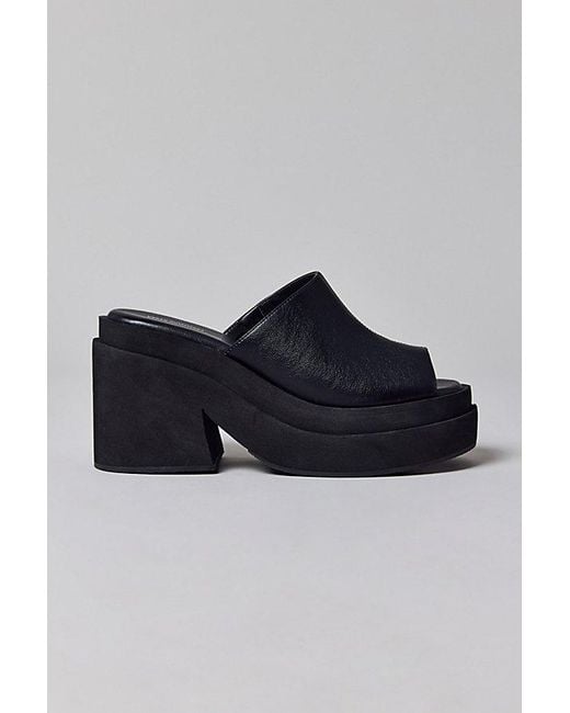 Urban Outfitters Blue Uo Pippa Platform Mules