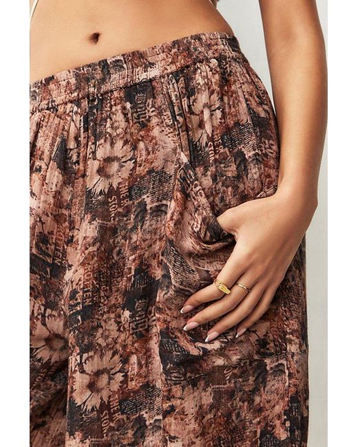 Out From Under Brown Tristan Photo Print Beach Pant