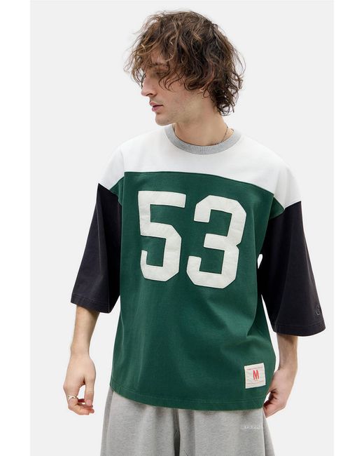 Champion Green 3/4 Sleeve T-shirt for men