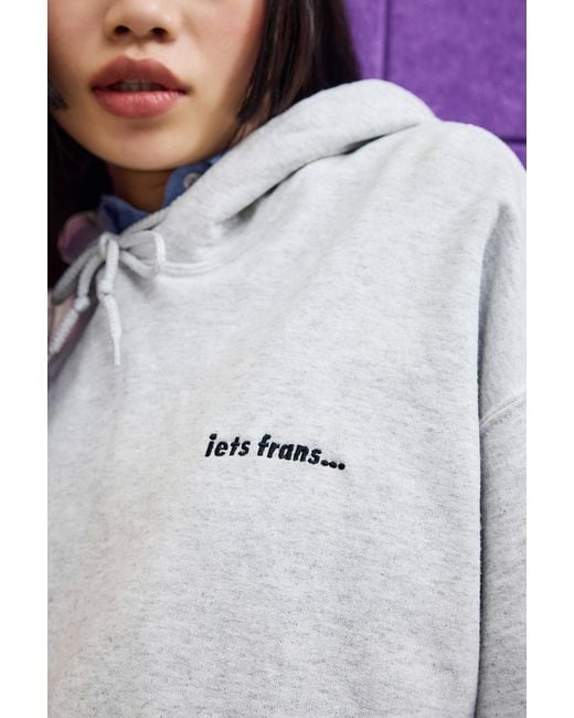 iets frans Blue Grey Marl Hoodie