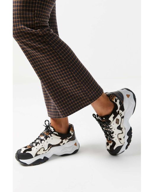 Skechers Uo Exclusive D lites 3 Cow Printsneaker Lyst