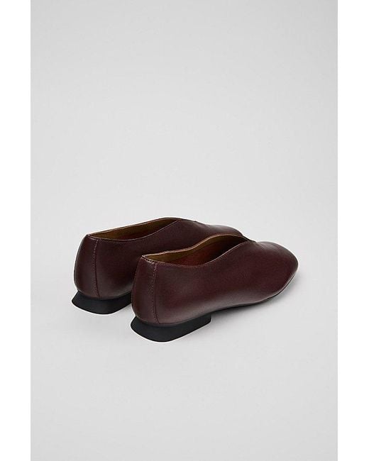 Camper Brown Casi Myra Leather Ballet Flat