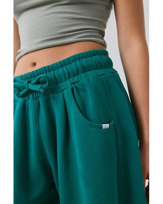 Out From Under Green Essential Barrel Leg Full Length Sweatpant