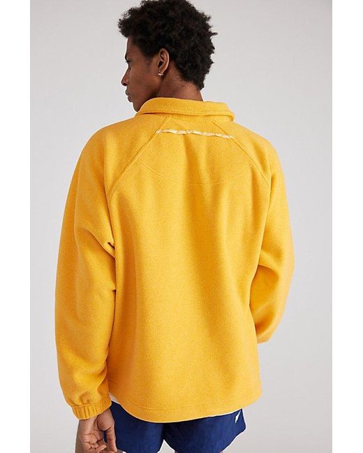 Without Walls Orange Fleece Popover Jacket for men