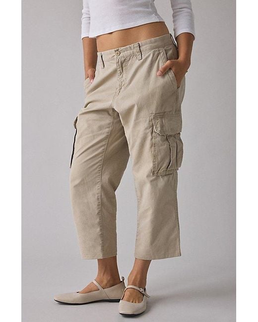 Vintage & ReMADE by UO Natural Remade By Uo Cargo Ankle Pant