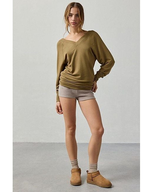 Out From Under Green Soft Serve Double-V Long Sleeve Top