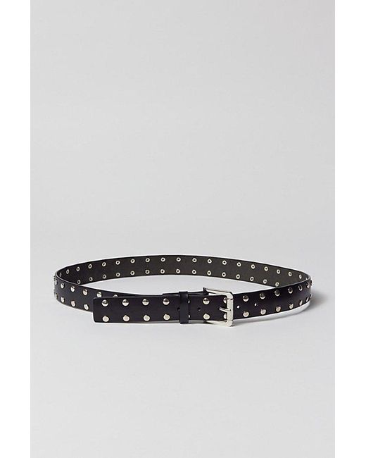 Urban Outfitters Black Studded Leather Belt for men
