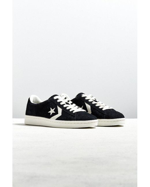 Converse Black Converse Pro Leather Suede Ox Sneaker for men