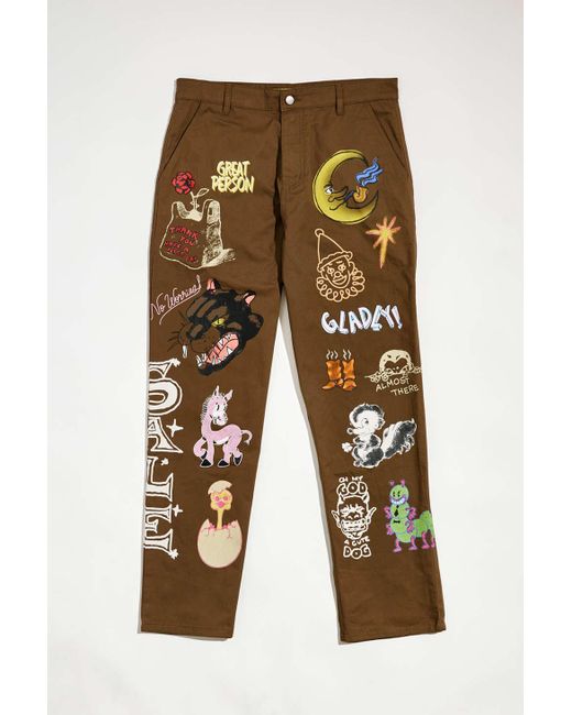 Market Brown Uo Exclusive Almost There Pant