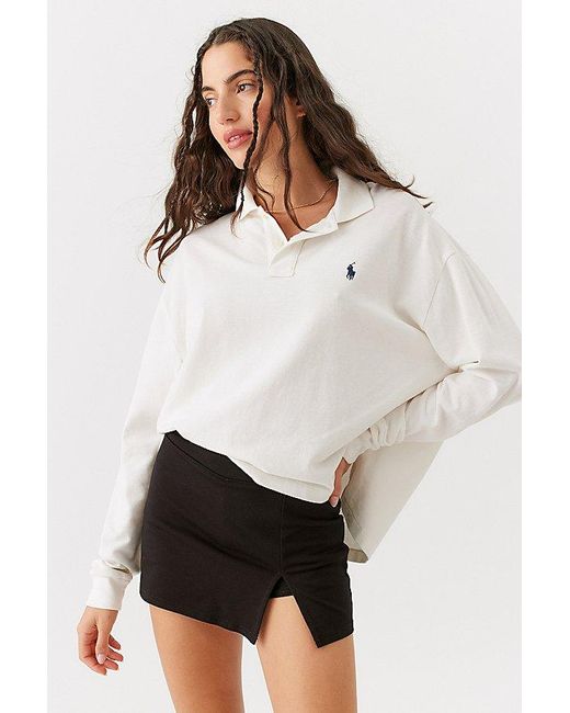 Urban Outfitters White Uo Grace Knit Micro Mini Skort