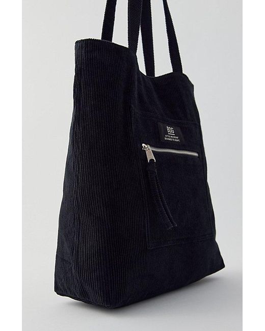 BDG Black Corduroy Tote Bag