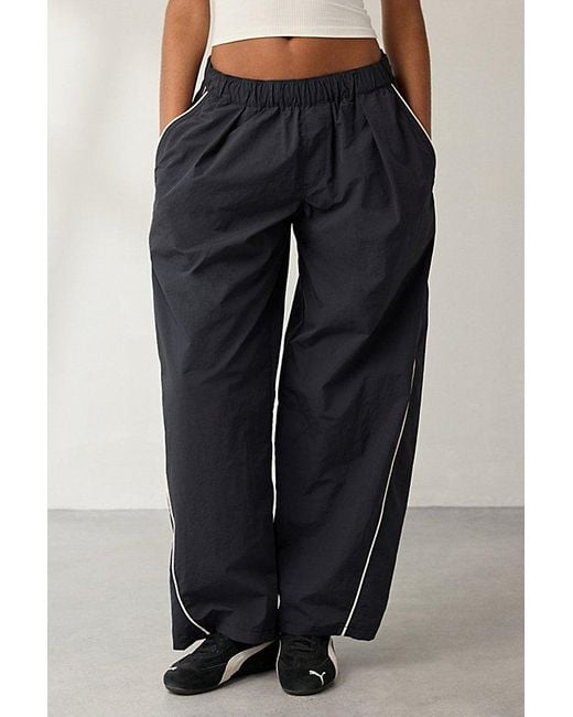 BDG Blue Best Yet Baggy Wide Leg Track Pant