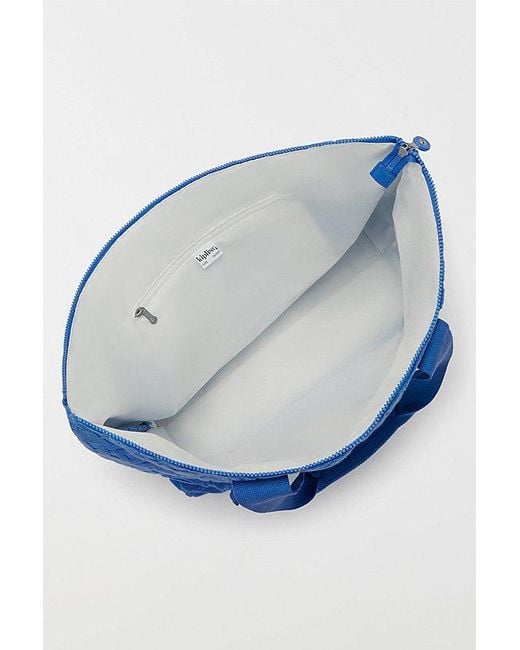 Kipling Blue Art Medium Resort Terry Cloth Tote Bag
