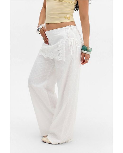 Daisy Street White Cloud Trousers