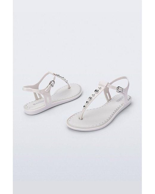 Melissa White Solar Boho Studded Sandal