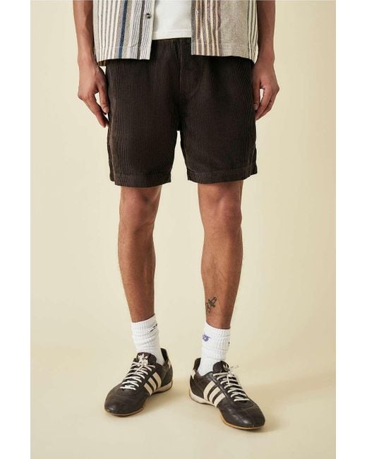 BDG Black Chocolate Corduroy Shorts for men