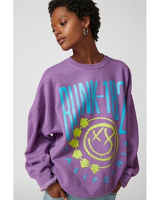 Urban Outfitters Purple Blink 182 Punk Rock Sweatshirt