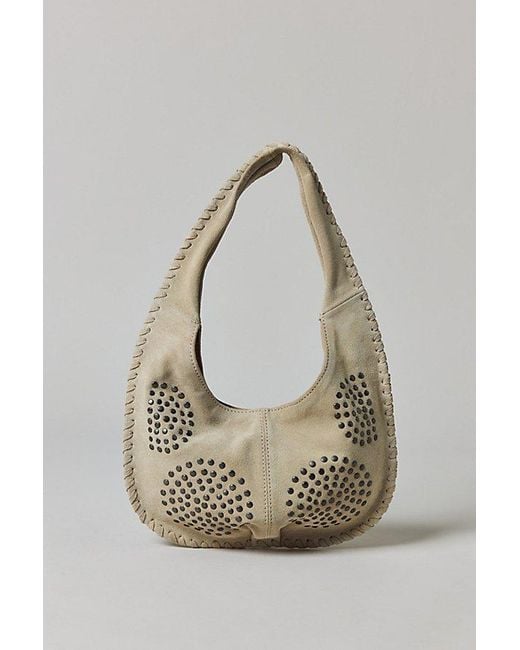 Silence + Noise Multicolor Ivy Studded Suede Hobo Bag