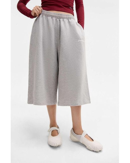 iets frans Gray Harri Longline Crop Joggers