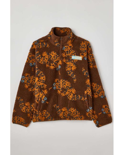 Parks Project Grand Canyon Gilas Trail High Pile Fleece Sweatshirt In Brown,at Urban Outfitters for men