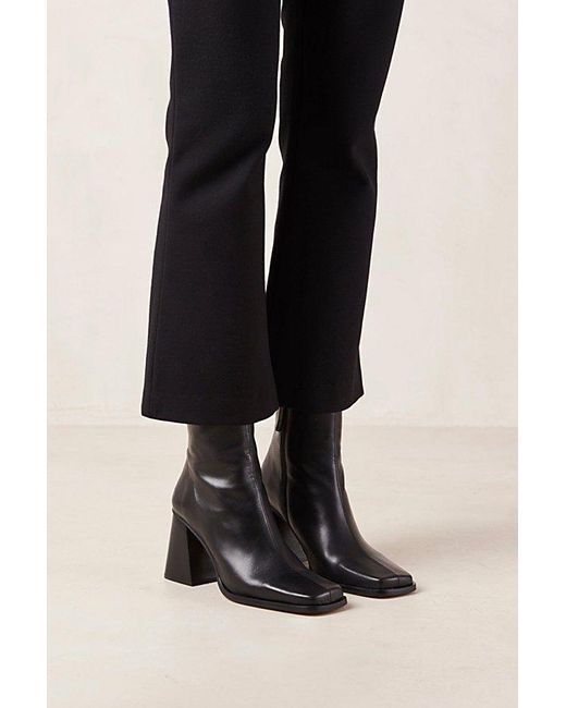 Alohas Black South Leather Ankle Boot