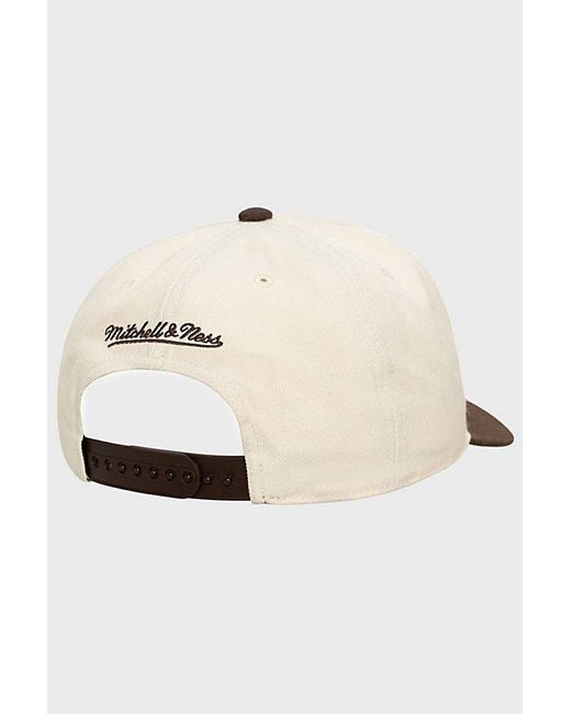 Mitchell & Ness Natural Mlb Texas Rangers Pro Snapback Hat for men