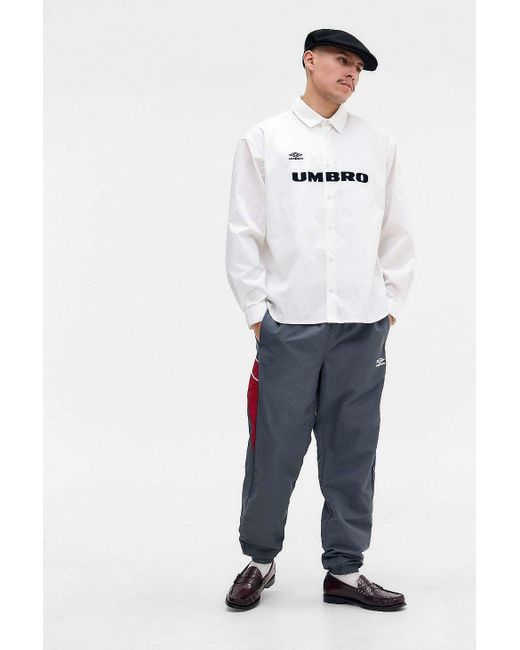 Umbro Blue Uo Exclusive White Logo Oxford Shirt for men