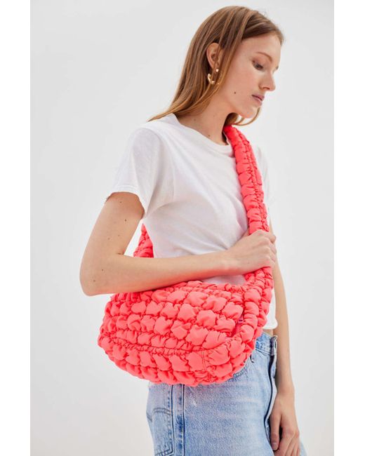 Urban Outfitters Red Max Pucker Quilted Crossbody Bag