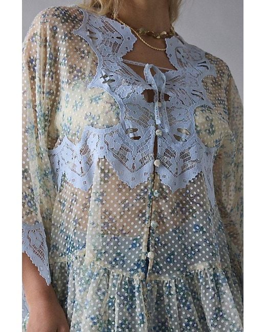 sachin and babi light blue dress Guess ZENA LONG DRESS Long Dress