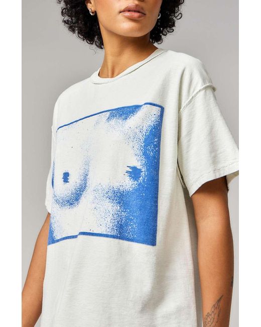 Urban Outfitters Natural Uo Indie Sleaze Graphic Dad T-shirt