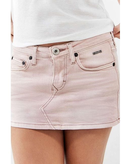 BDG Pink Ultimate Denim Mini Skirt