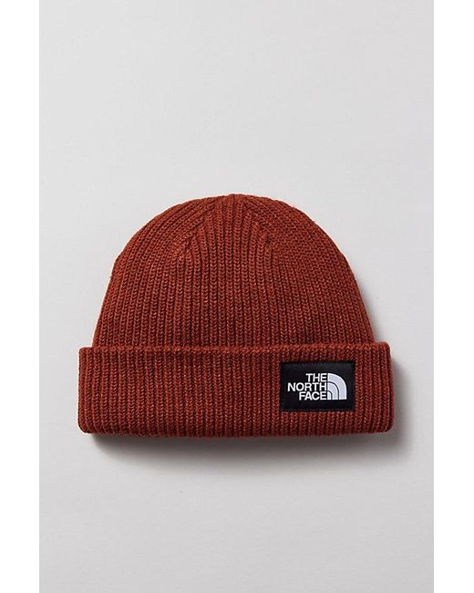 The North Face Red Salty Dog Lined Knit Beanie for men