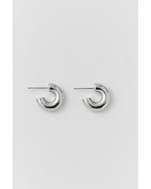 Urban Outfitters Natural 14K & Plated Chunky Hoop Earring