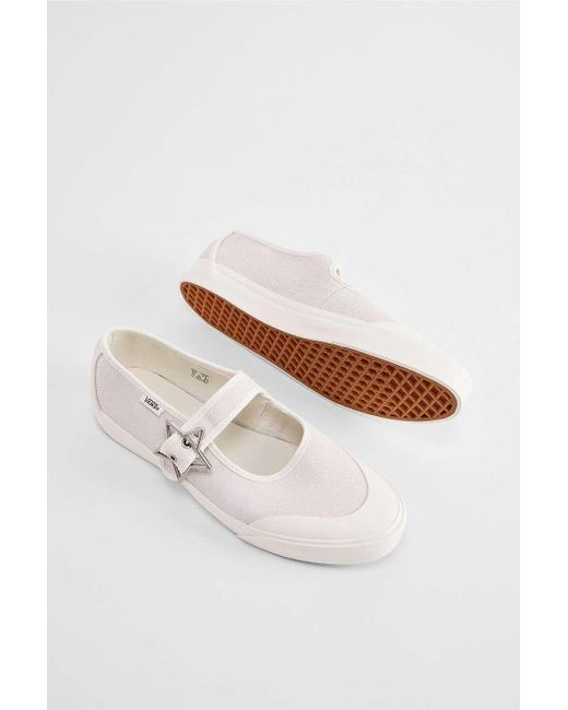 Vans White Beige Starz Mary Jane Shoes