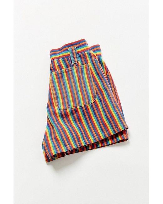 90s rainbow striped jeans sale