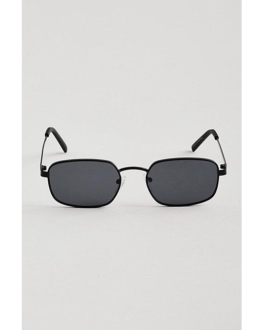 Urban Outfitters Brown Leo Slim Metal Sunglasses for men