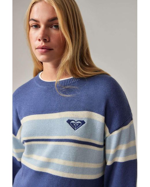 Roxy Blue Uo Exclusive 90s Knit Jumper