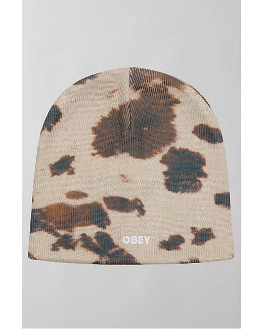 Obey Natural Silo Beanie for men