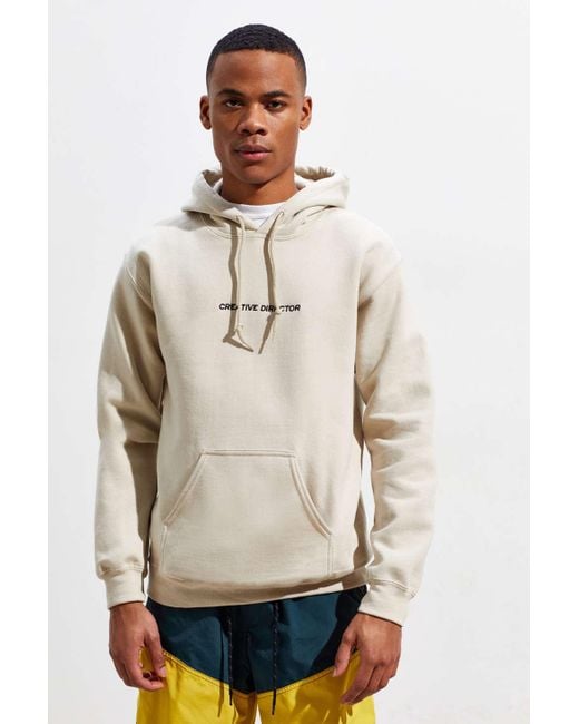Urban Outfitters Creative Director Hoodie Sweatshirt in Natural for Men |  Lyst