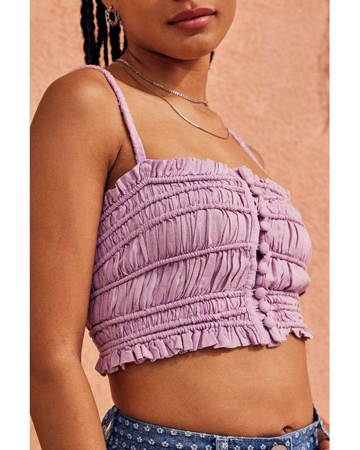Urban Outfitters Uo Chelsea Ruched Cami 
