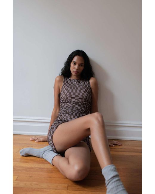 austin mesh sleeveless dress