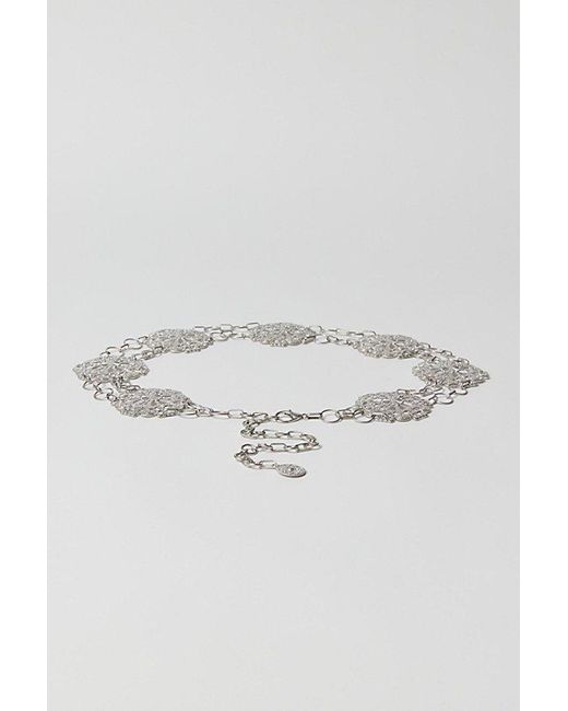 Urban Outfitters Gray Wide Chain Belt