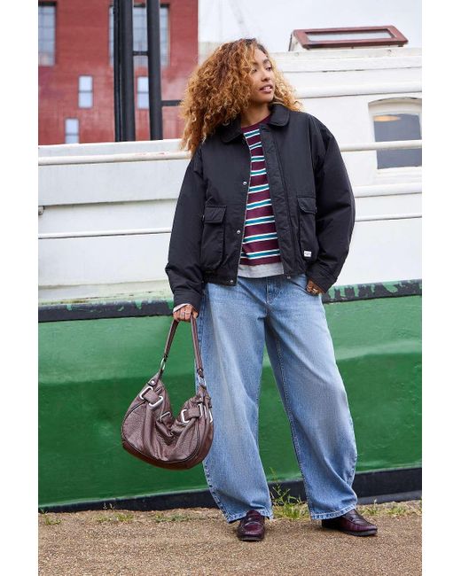 BDG Green Yafa Padded Harrington Jacket