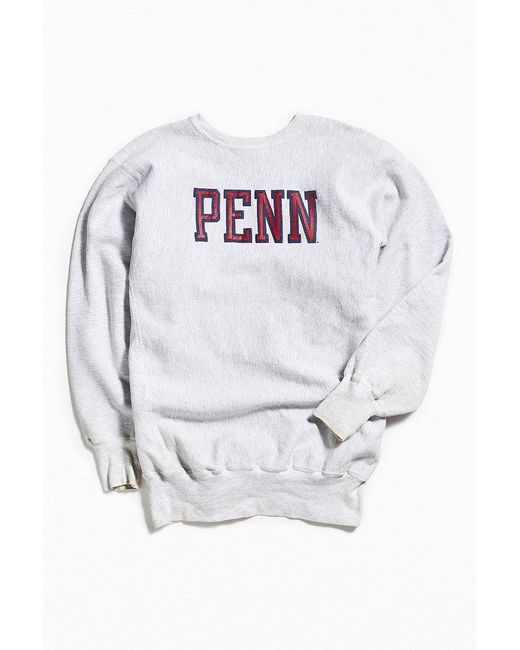Urban Outfitters Gray Vintage Champion Penn Crew Neck Sweatshirt for men