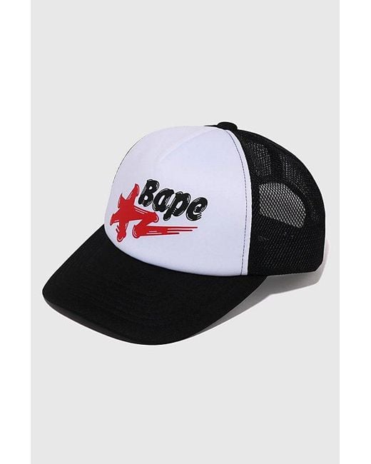 A Bathing Ape Tokyo Trucker Hat in Black for Men | Lyst