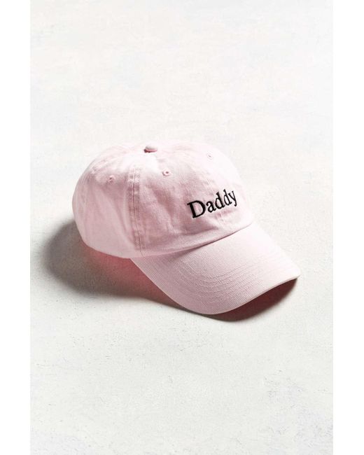 Urban Outfitters Pink Daddy Baseball Hat for men