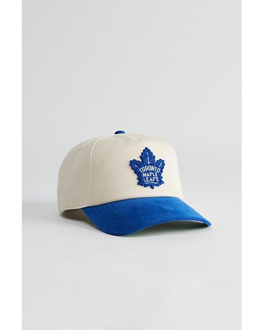 American Needle Blue Toronto Maple Leaf Snapback Hat for men